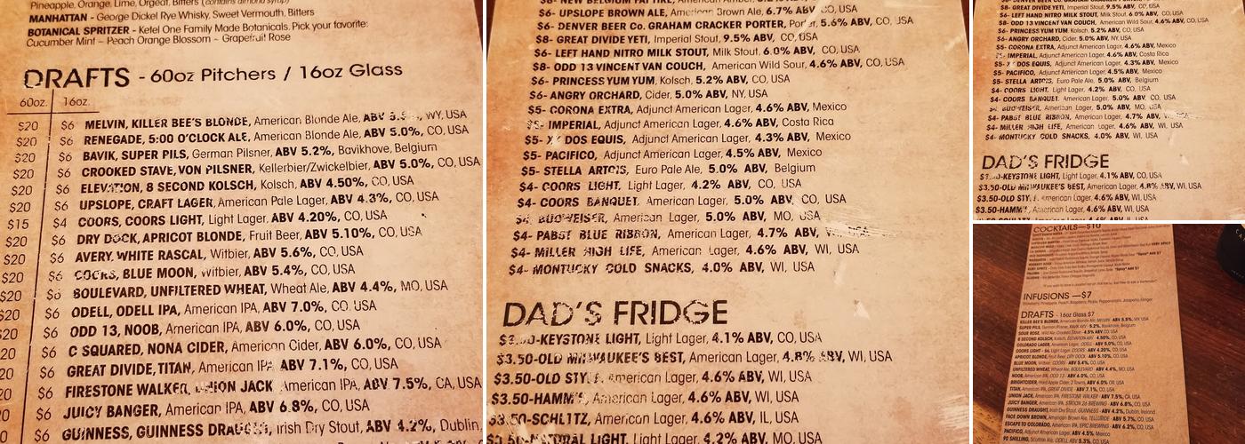 Canopy Menu