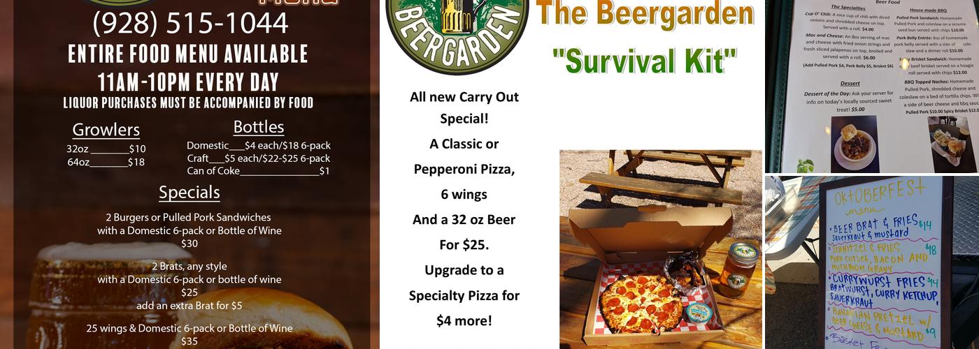 Mark’s Beer Garden Menu