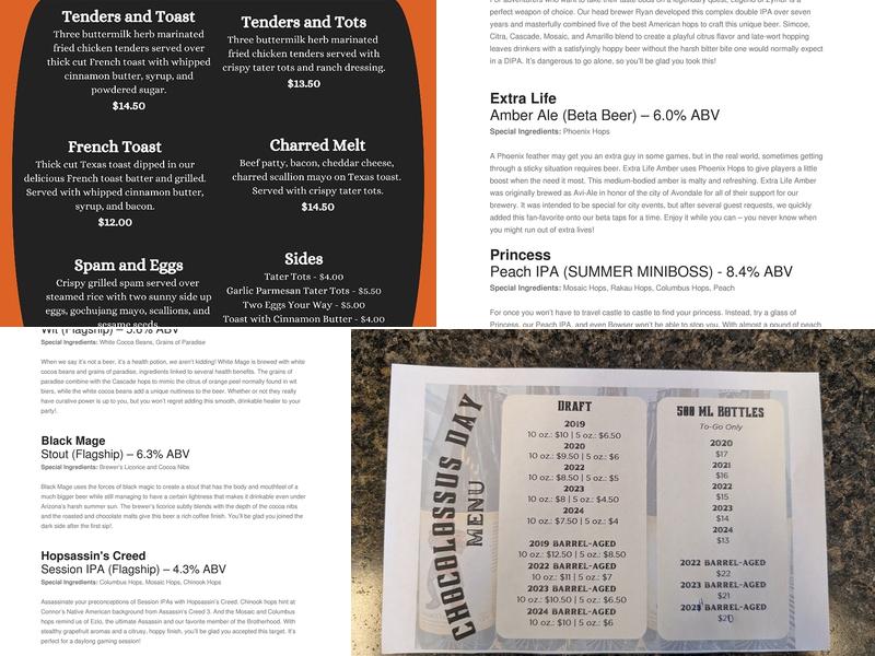 8-Bit Aleworks Menu