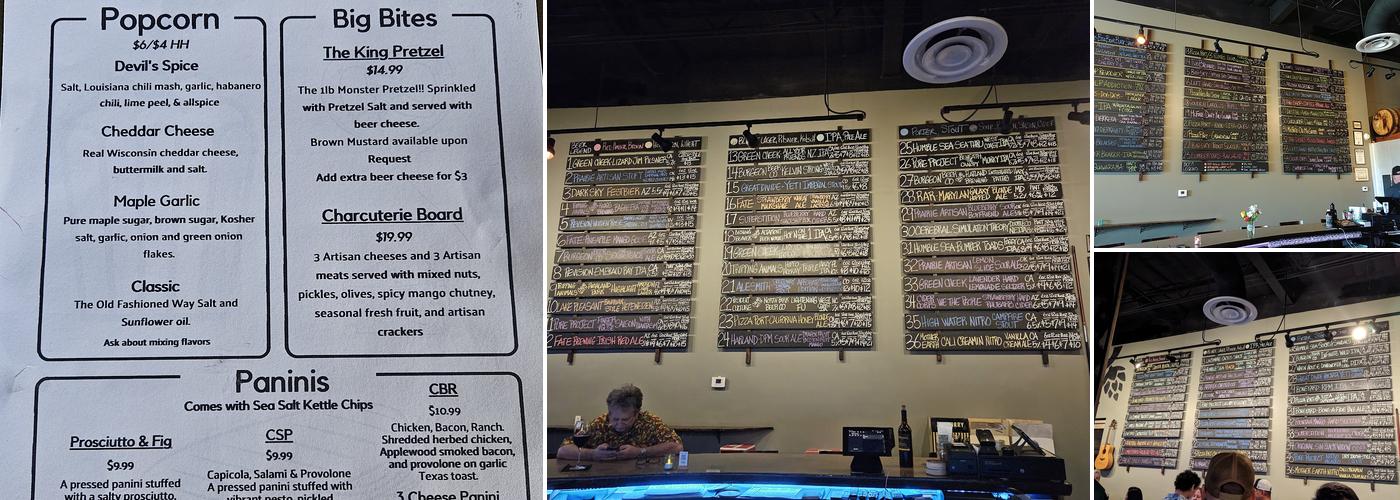 Divided Vine Beer & Wine Bar Menu