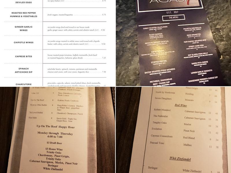 Agasi 7: Rooftop Bar + Kitchen Menu