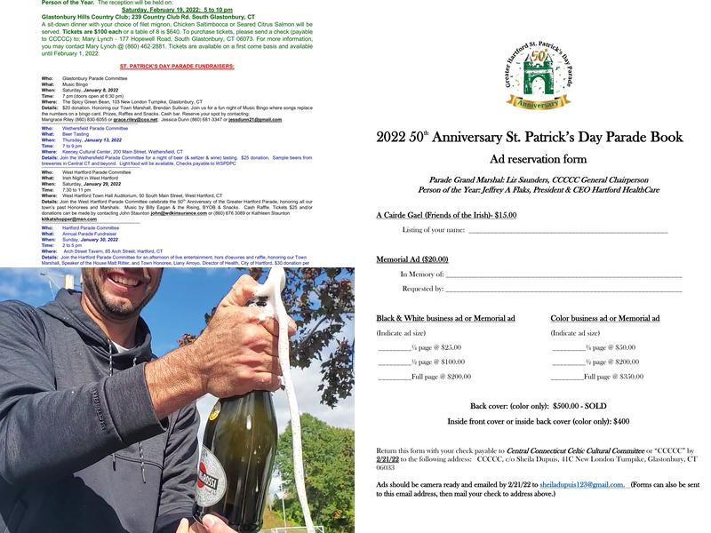 Irish American Home Society Menu