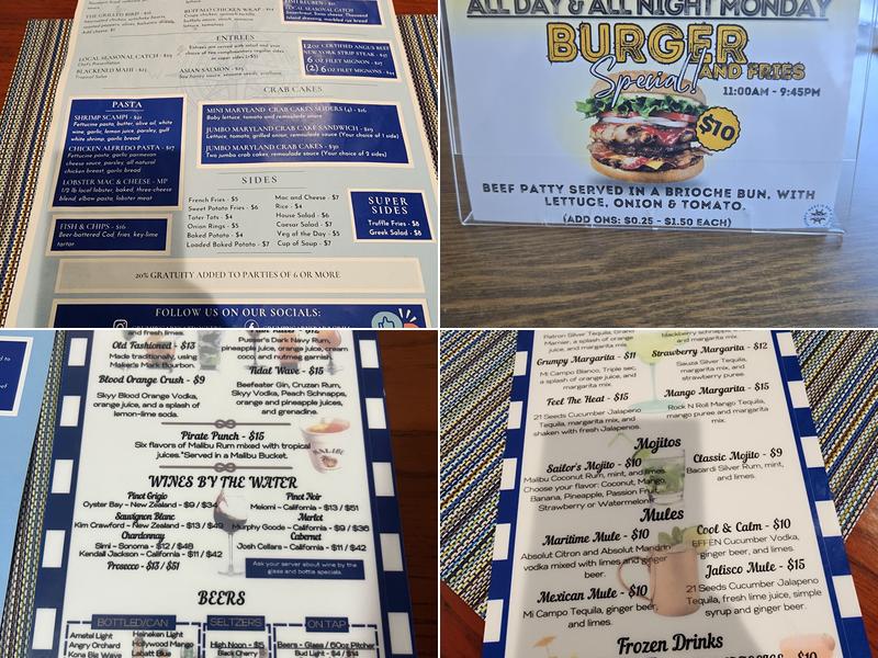 Grumpy Gary's at Dockers Menu