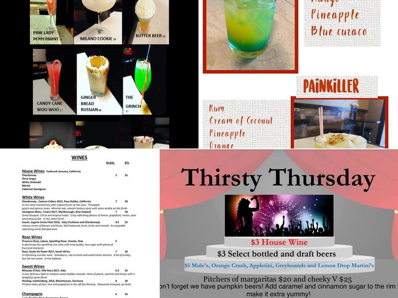 Pour 4 Menu