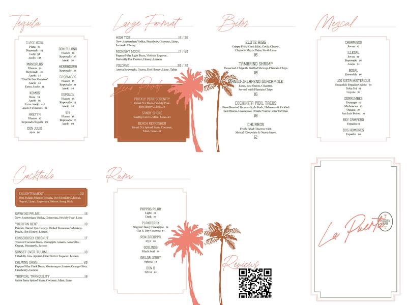 Hidden Bar at Noelle Menu