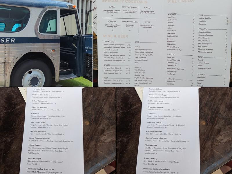 Bobby Hotel Rooftop Lounge Menu