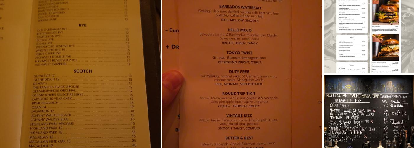 Cedar Local Menu