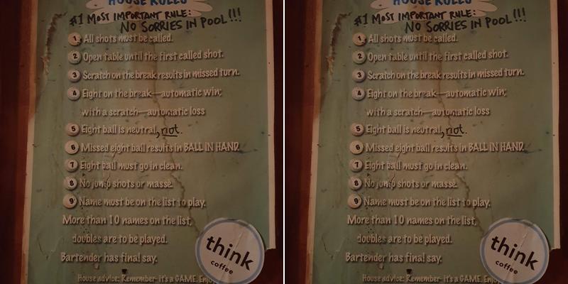 Toad Hall Menu