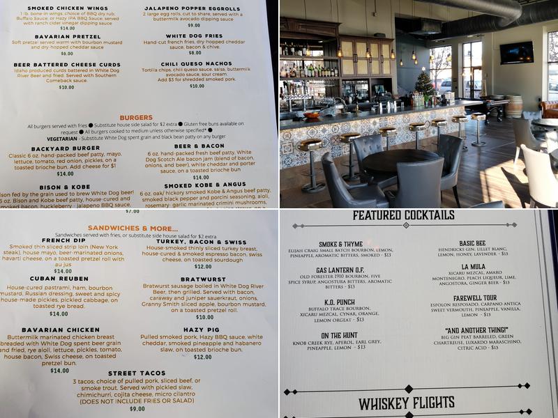 The Gas Lantern Drinking Company Menu