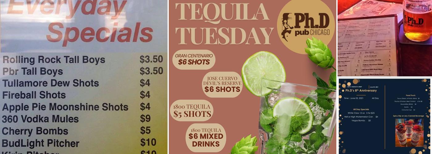 Ph.D Pub Menu