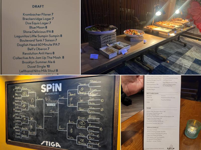 SPIN Chicago Menu