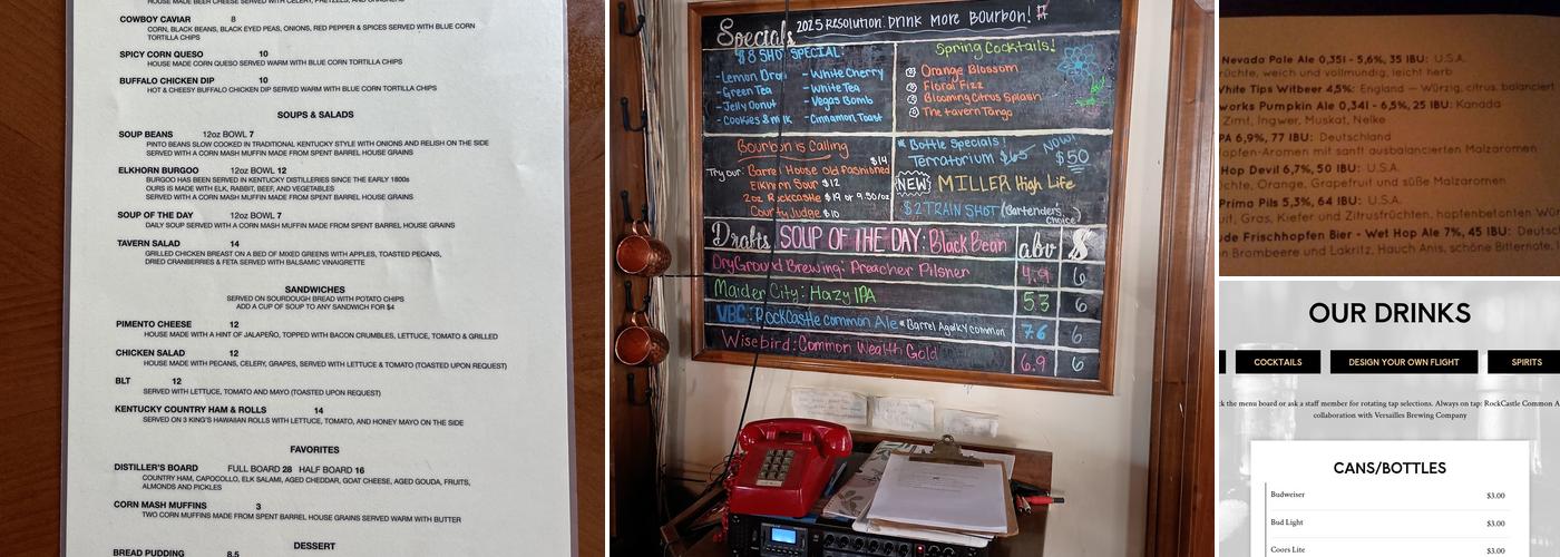 The Elkhorn Tavern Menu