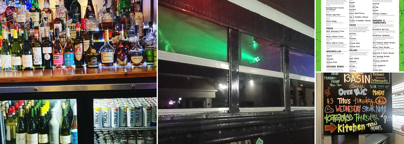 The Basin Lakeview Menu