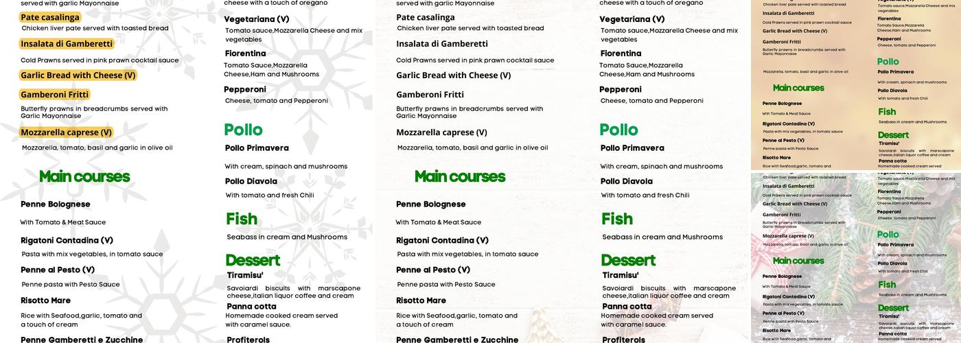 Ecclesfield Grill Menu