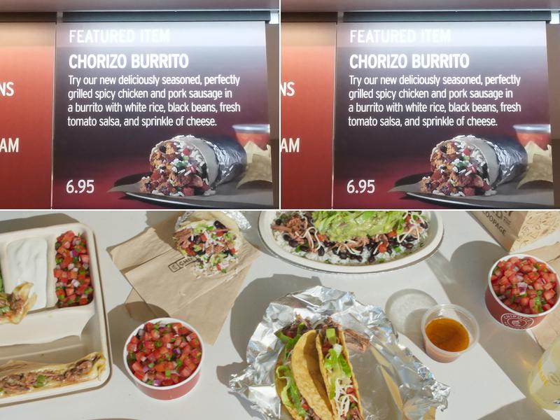 Chipotle Mexican Grill Menu