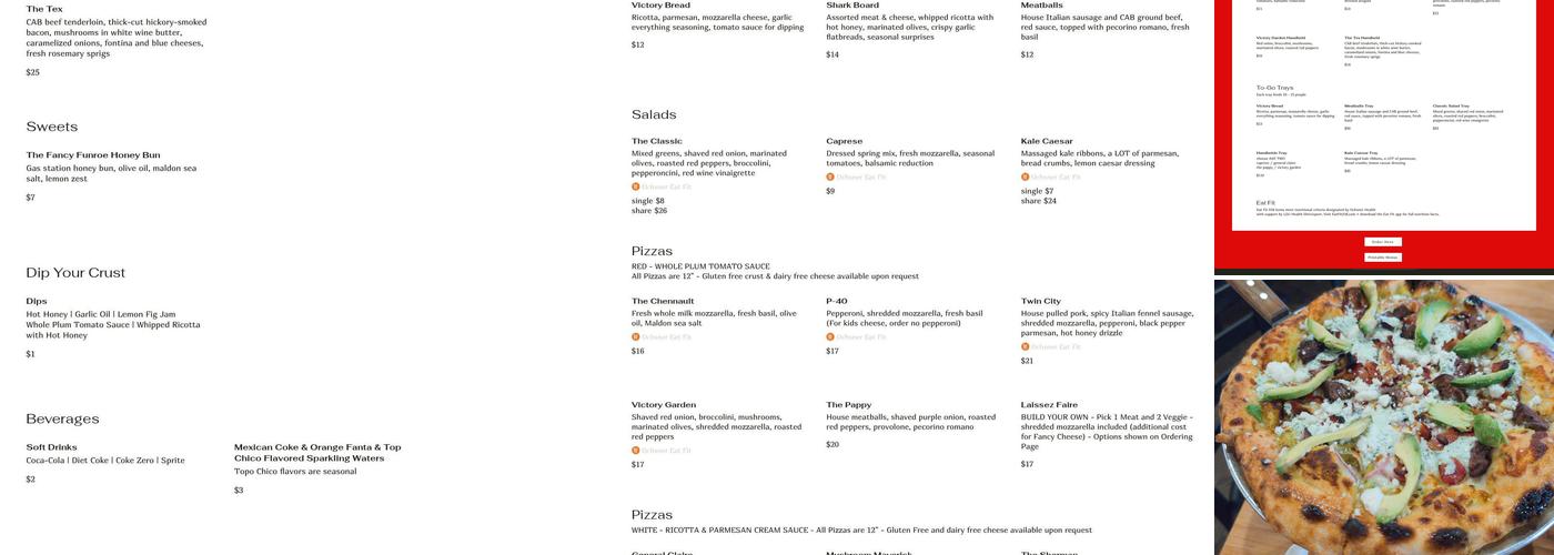 Flying Tiger Brewery and Pizza Bar Menu