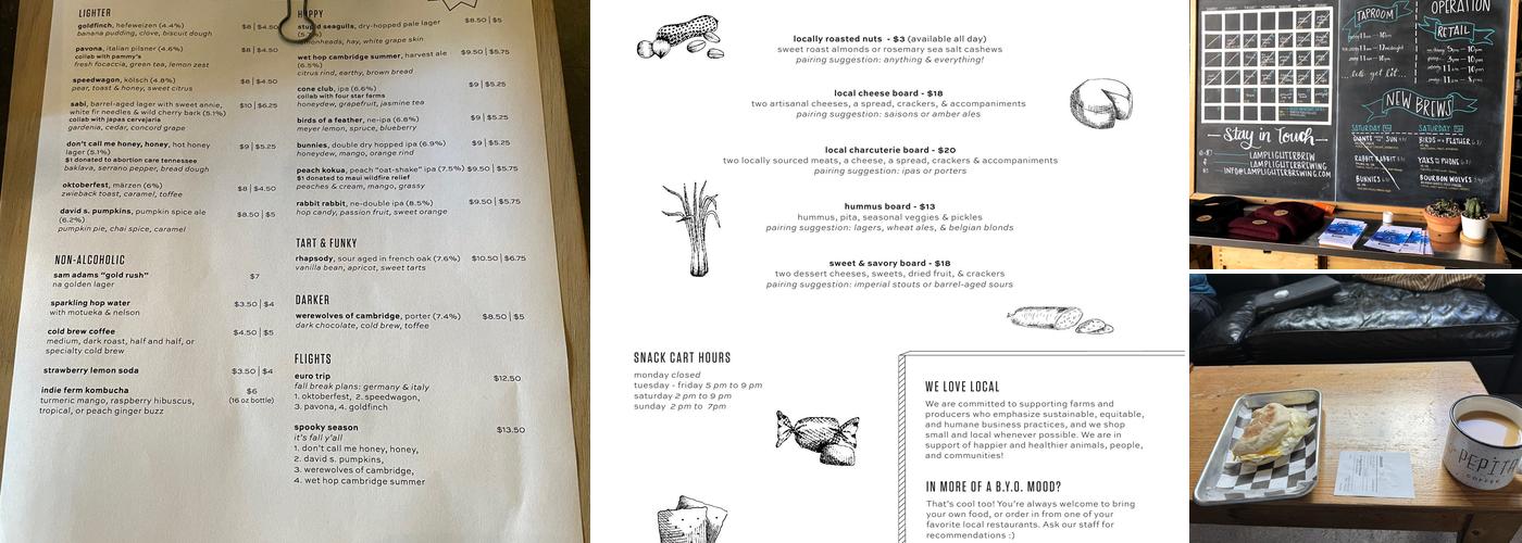 Lamplighter Brewing Co. - Broadway Menu