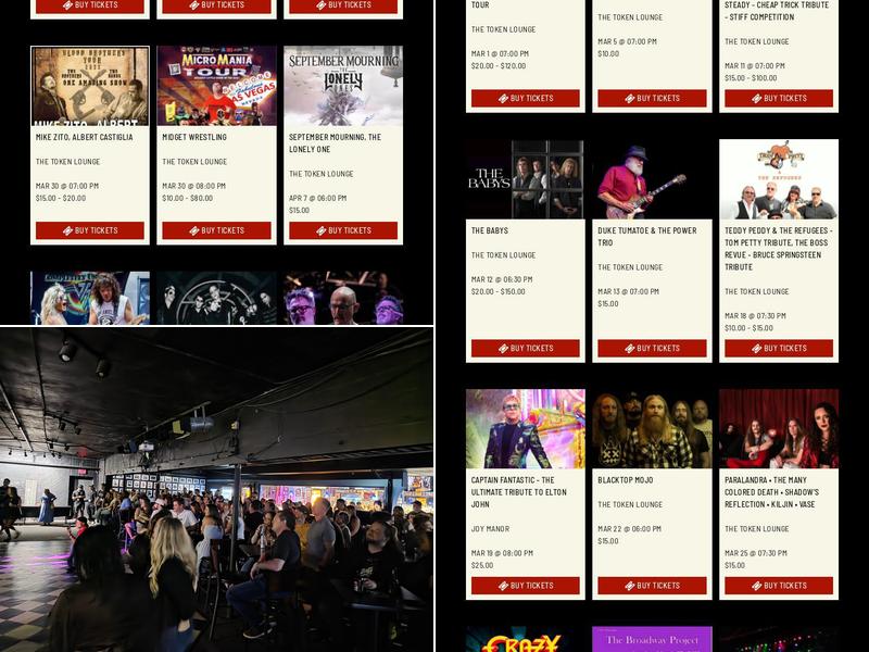 The Token Lounge Menu