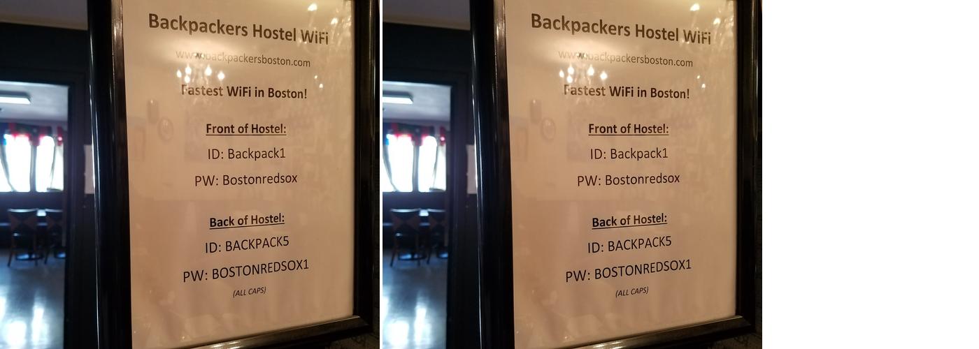 Backpackers Hostel & Pub Menu