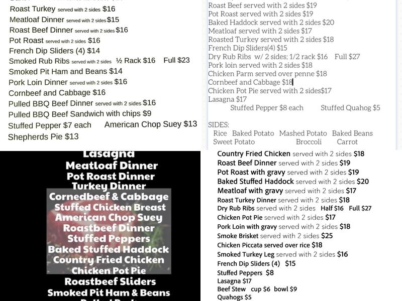 Lafayette Menu