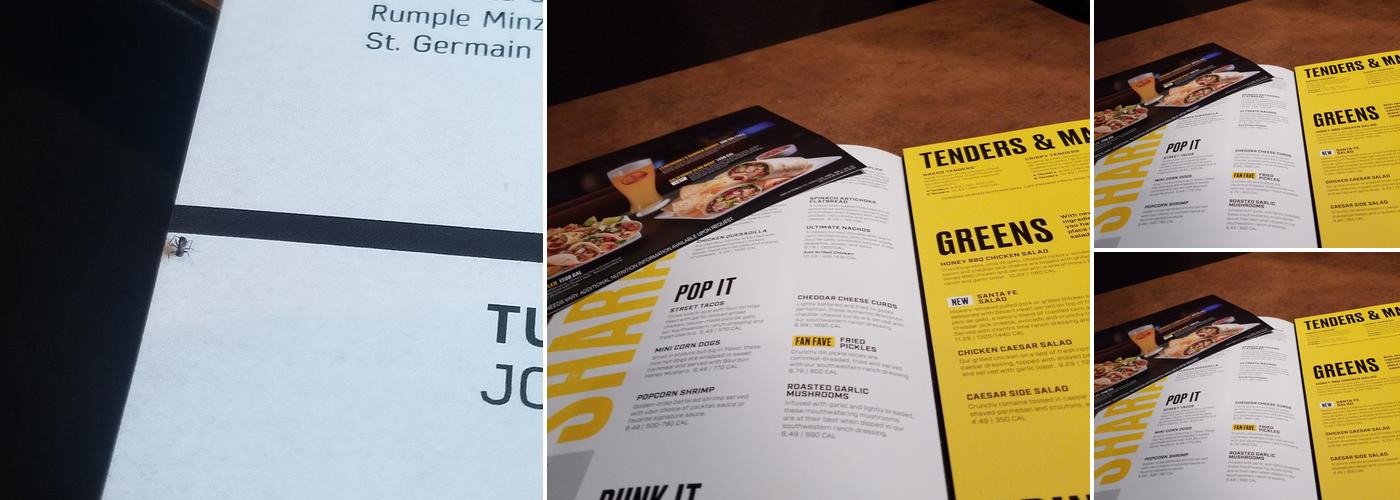 Buffalo Wild Wings Menu