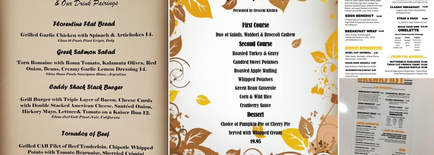 Crescent Kitchen Menu