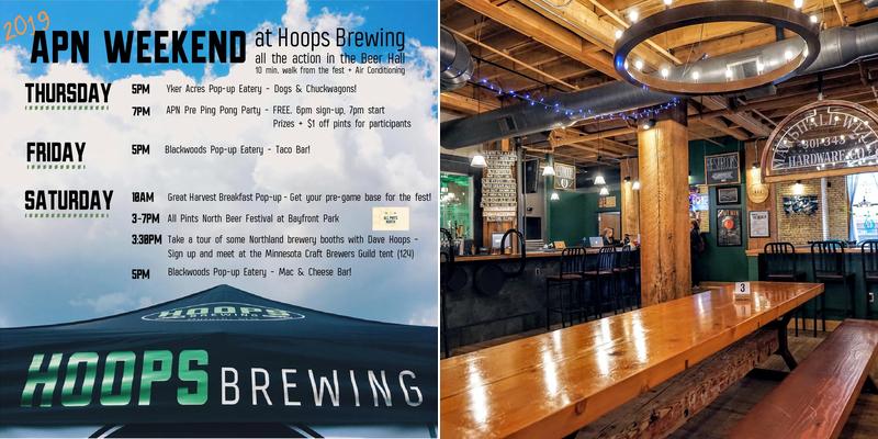 Hoops Brewing Company Menu