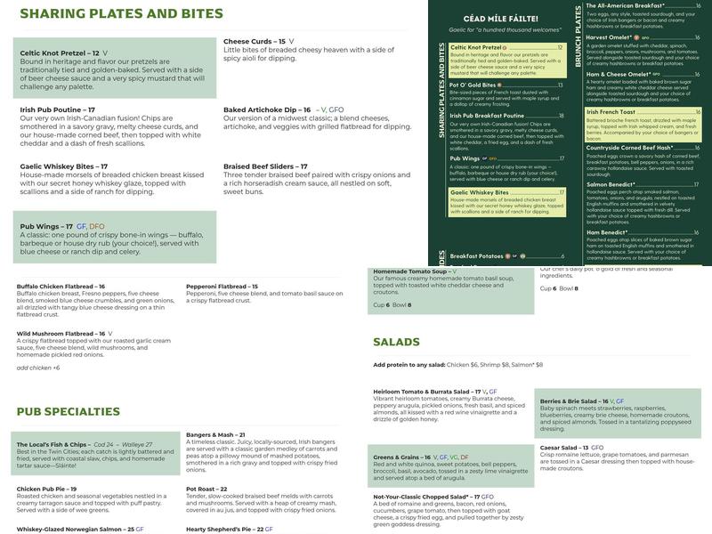 The Local - West End Menu