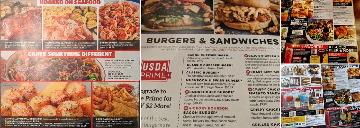 Ruby Tuesday Menu