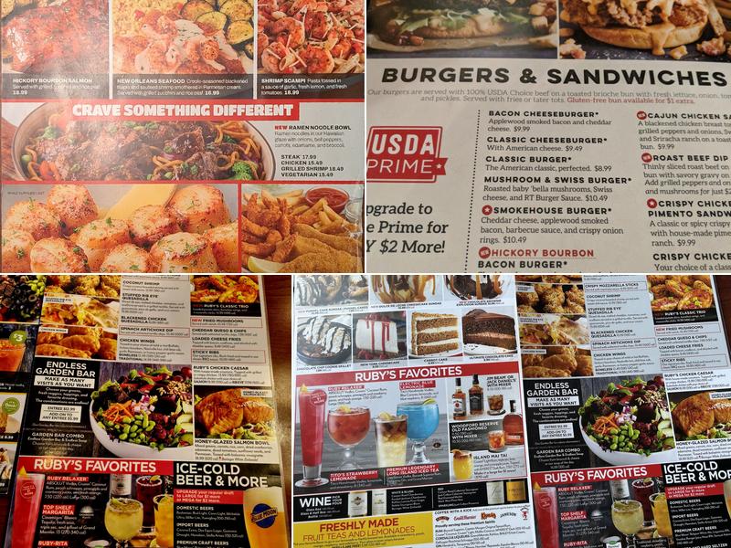 Ruby Tuesday Menu