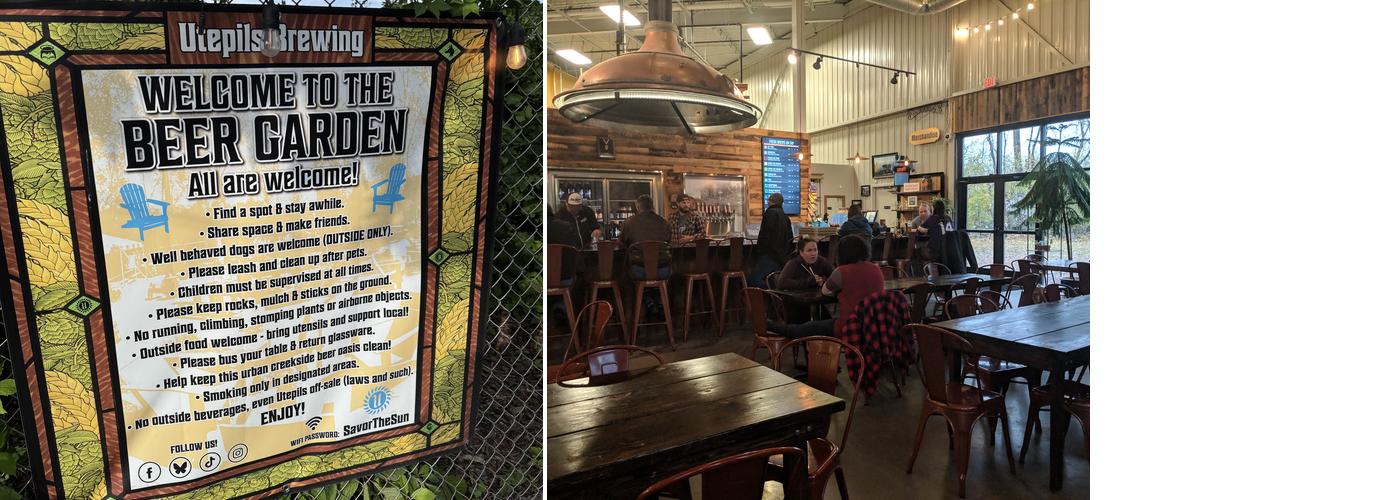 Utepils Brewing Menu