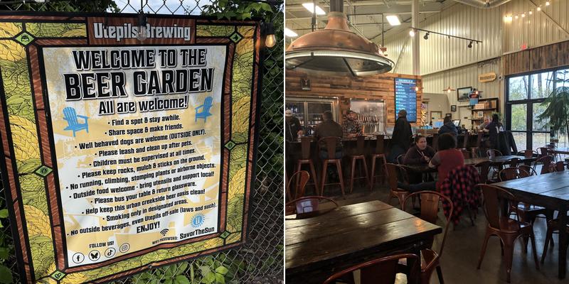 Utepils Brewing Menu