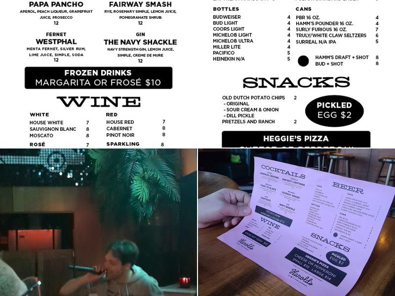 Harold's on Main Menu