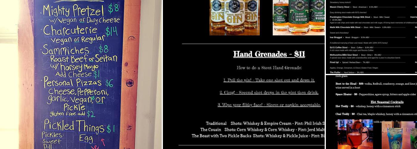 Stout Beard Brewing Company Menu