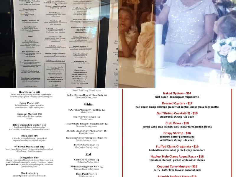 King Bar by David Burke Menu