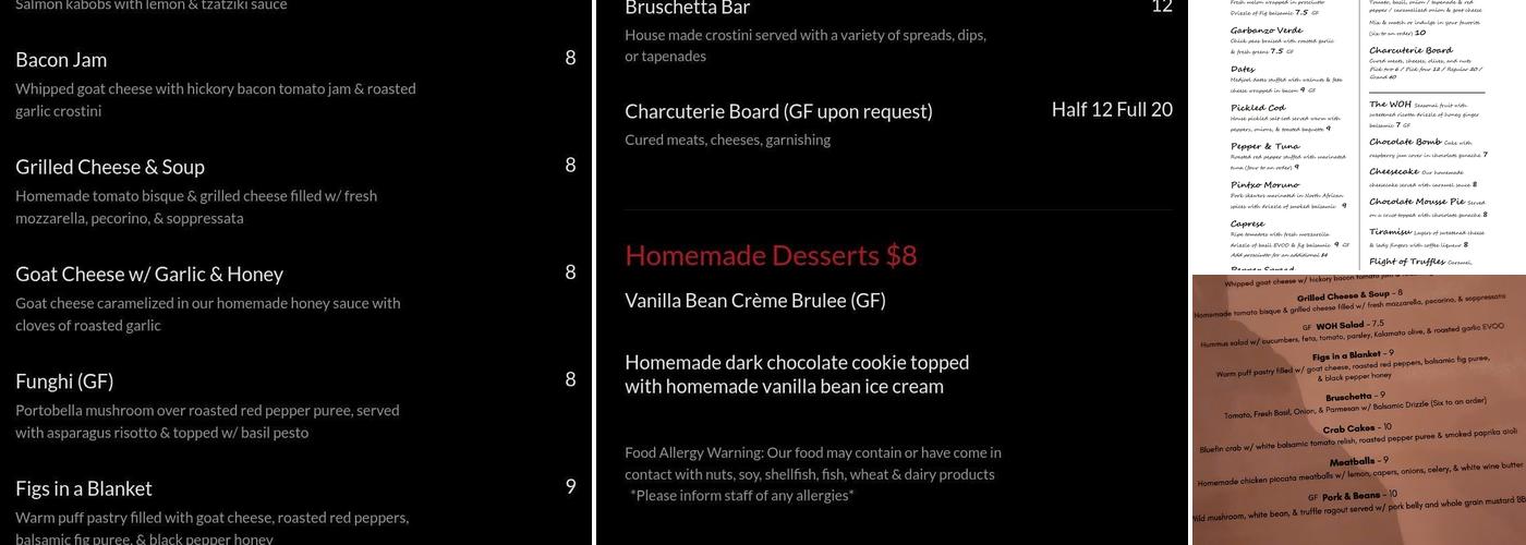 Wine On Hertel Menu