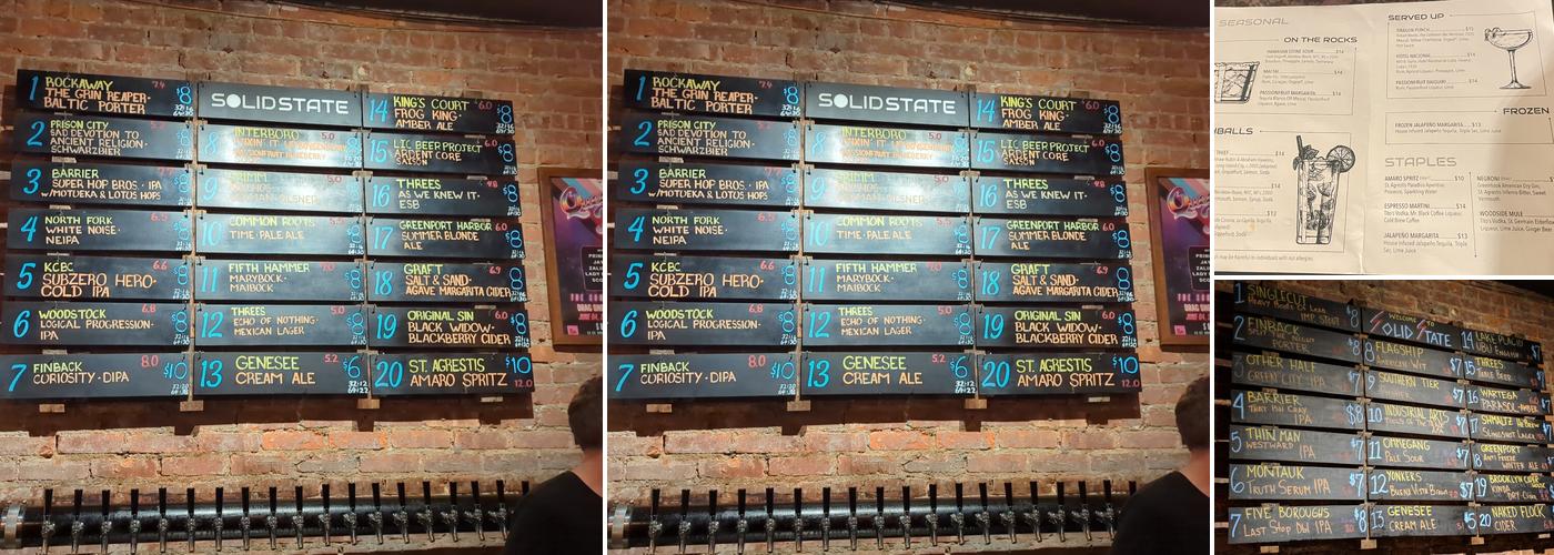 Solid State Menu