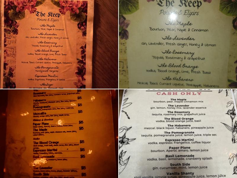 The Keep Menu