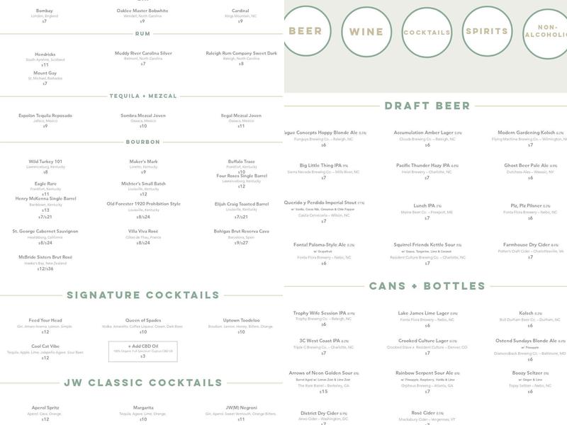Junction West Menu