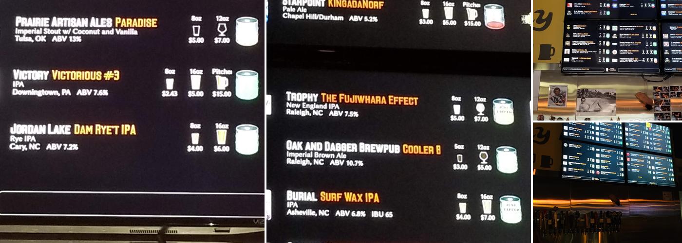 Beer Study-Durham Menu