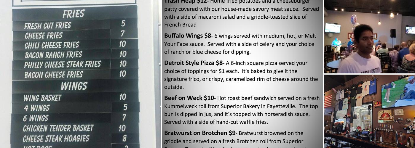 Bombshell Beer Company Menu