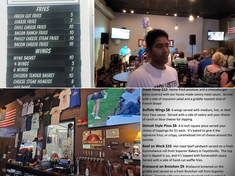 Bombshell Beer Company Menu