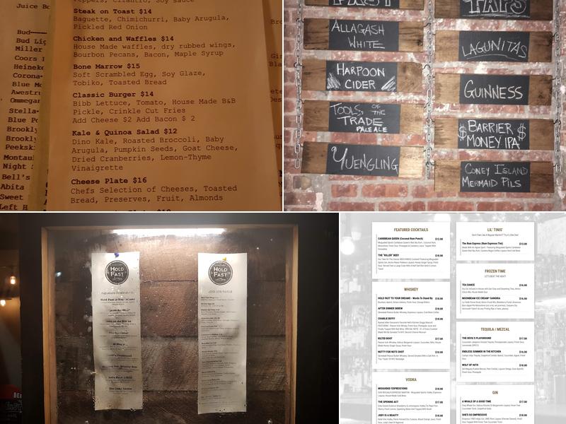 Hold Fast Kitchen and Spirits Menu