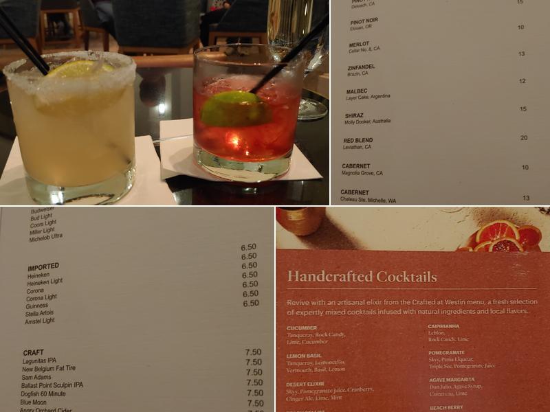 Arabesque Lounge Menu