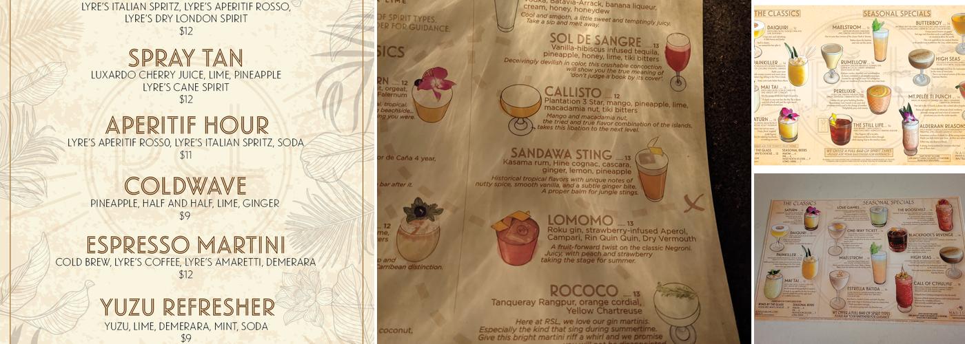 Rum Sugar Lime Menu