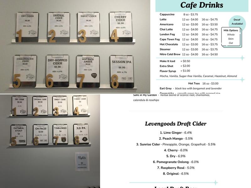 Levengoods of Lancaster Menu