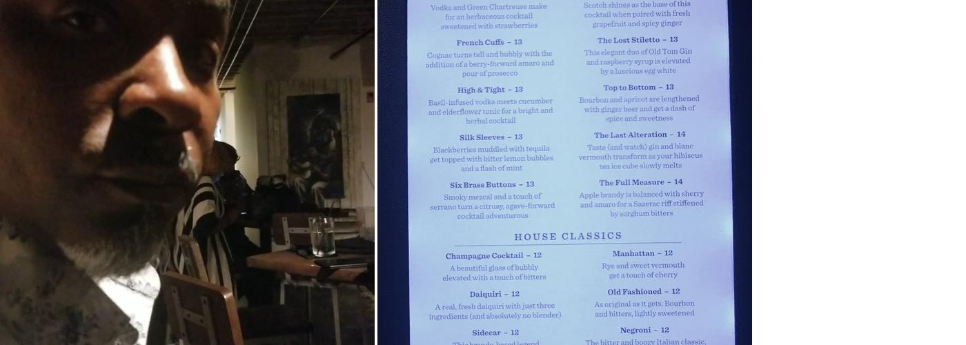 The Pocket (a.k.a. Tailors' Union) Menu