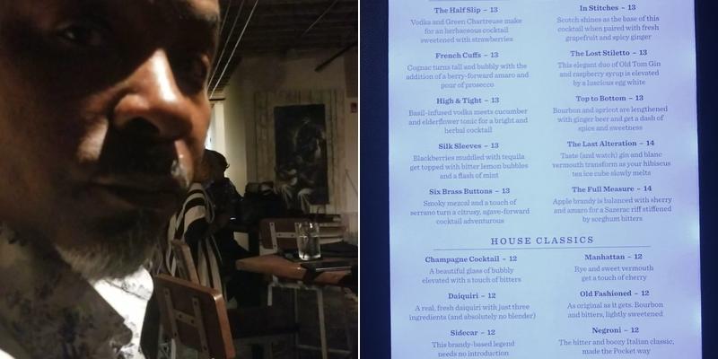 The Pocket (a.k.a. Tailors' Union) Menu