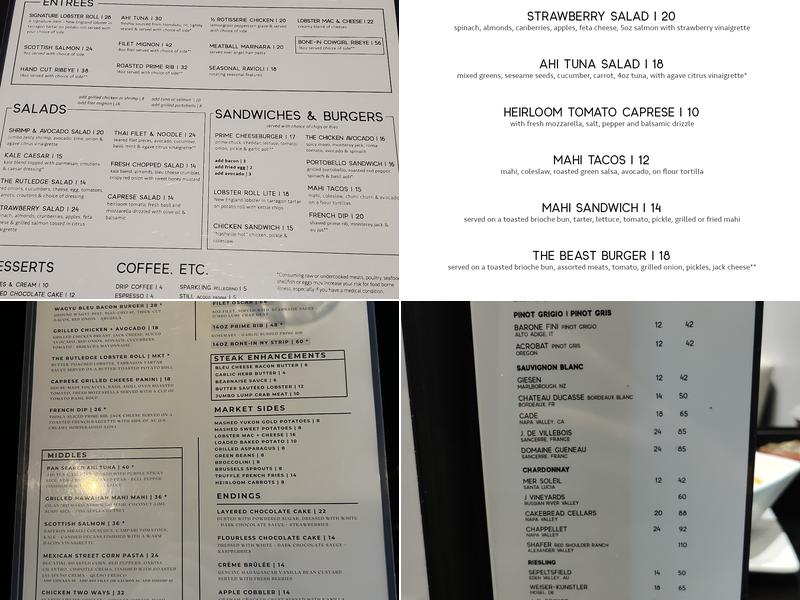 The Rutledge Menu