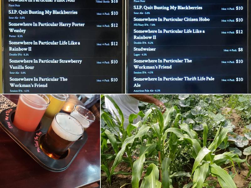 Somewhere In Particular Brewing Menu